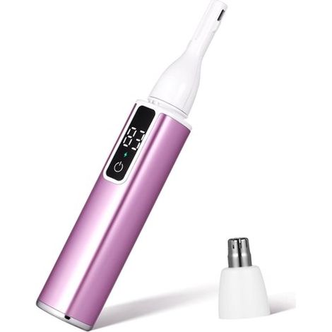 Tondeuse à poils de nez électrique - Tondeuse à nez - Tondeuse à nez rechargeable - Tondeuse à poils de nez pour femmes - Tondeuse visage - Tondeuse portable - Violet - ABS violet (1/5)