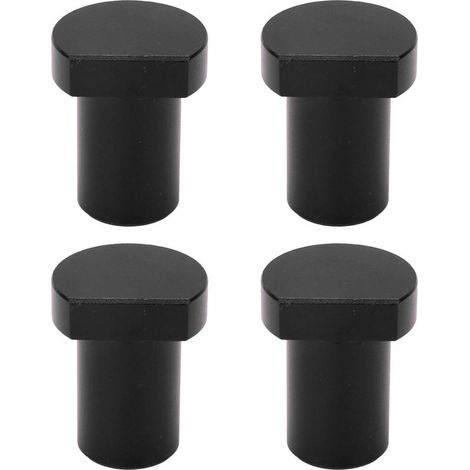 Bench Dogs Lot de 4 Chevilles D'établi Professionnelles pour le Travail du Bois, Arrêt de Bureau, Tenon en Alliage D'aluminium pour les Menuisiers (BLACK) (1/5)