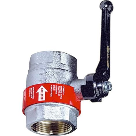 Vanne à sphère avec clapet anti-thermosiphon BALLSTOP - THERMADOR - CBAL26