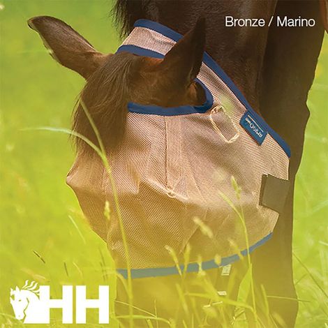 Máscara anti-moscas mio no ears fly mask transpirable UV