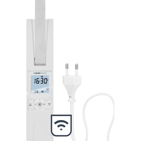 Enrouleur de sangle encastrable connecté pour grand volets à sangle. Enrouleur volet roulant Commande vocale Volet roulant connecté Installation rapide - 10182360 (1/5)