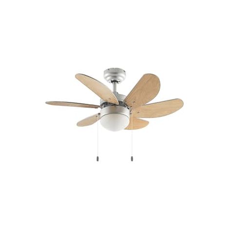 [NEUWERTIG] Starluna Minja Deckenventilator Ventilator Decken Ventilator Holzflügel Silber B-Ware (1/2)