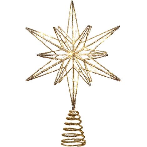 Ornements - Décorations - Étoiles lumineuses pour sapin de Noël (1/5)