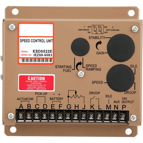 Régulateur de vitesse électronique ESD5522E pour groupe électrogène, pièces industrielles accessoires de contrôleur de générateur (1/5)