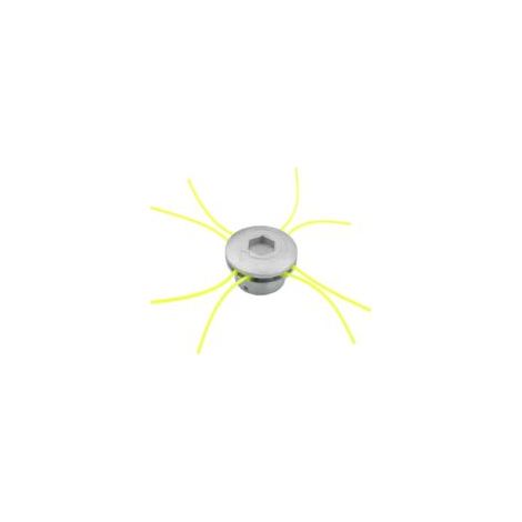 Testina per decespugliatore in alluminio a 4 fili – Compatibile con decespugliatori universali – Installazione facile e veloce – Lunga durata – Crezuo