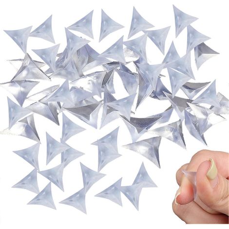 100 pièces de protection anti-poussière souple et transparente pour coins d'escalier, placards et meubles, outil portable pour la maison et la chambre ( ) (1/5)