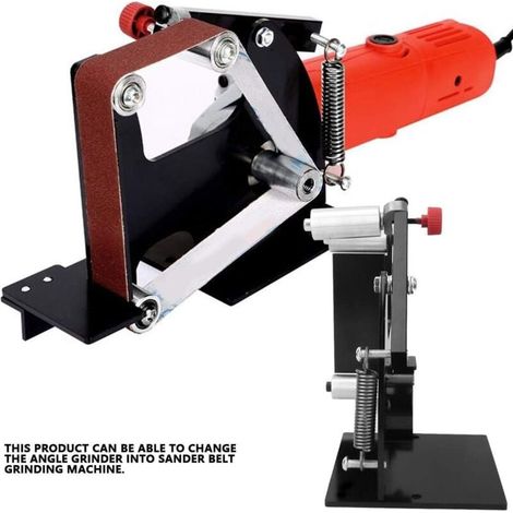 Accesorios para lijadora de banda , accesorio para lijadora de banda de 50 mm de ancho, pulidora con adaptador para madera, metal y acero inoxidable (M-14) (1/5)