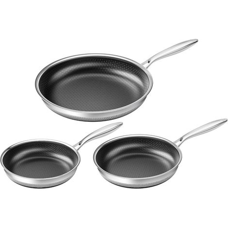 Pfannenset Induktion Titankeramik Antihaft PFOAfrei 20+24+28 cm (1/5)