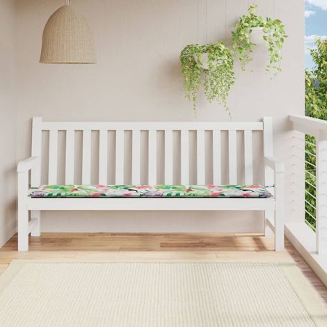 Bonnevie,Coussin de siège confortable de banc de jardin multicolore 200x50x3 cm tissu -FV92640 (1/5)