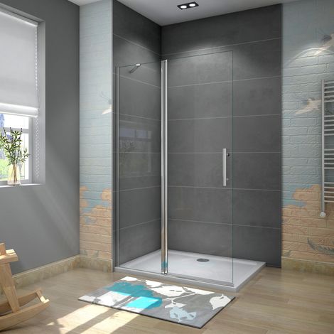 120X195cm Duschwand walk in Duschabtrennung Duschtrennwand Dusche 6mm Sicherheitsglas (1/5)