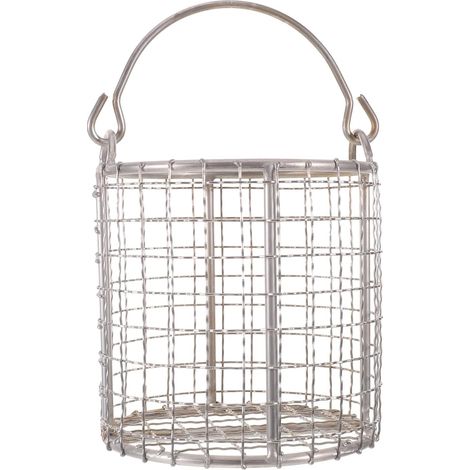 Panier de trempage et d'égouttage, panier de lavage à en acier inoxydable avec poignée, pour le nettoyage de pièces industrielles, de lunettes et de produits cosmétiques en laboratoire (1/4)