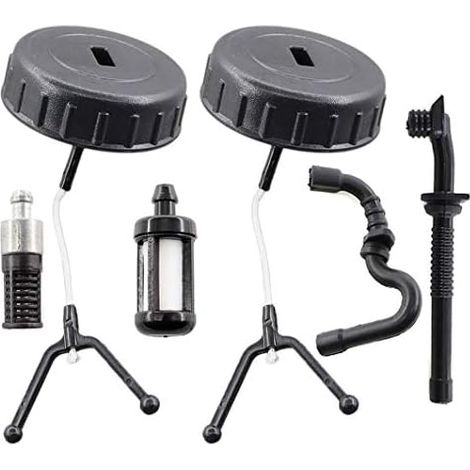 Bouchon de réservoir dhuile, tuyau de carburant, filtre à essence pour Stihl 017 018 MS170 MS180 Tronçonneuse de rechange n° 1130 350 0500 (1/5)