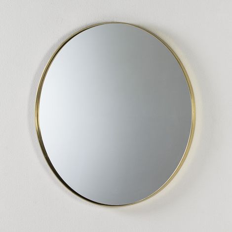 Miroir mural rond métal doré Mymet D 80cm