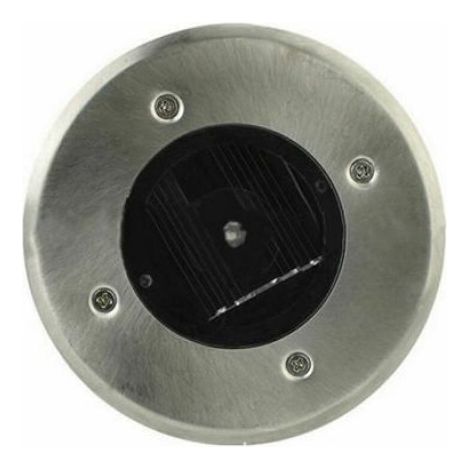 Spot LED Solaire Encastrable - Diamètre 85 mm - Extérieur Résistant Au Piétement - Acier Inoxydable - Lot De 6 (1/5)