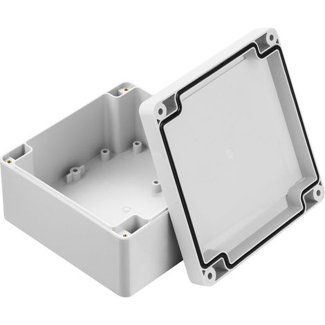 Boîtier RS PRO en Polycarbonate, 119.8 x 119.8 x 60.1mm, Gris IP67, Blindé ( Prix pour 1 ) (1/3)