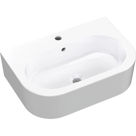 FLO Lavabo en céramique 60x42cm, blanc (1/3)