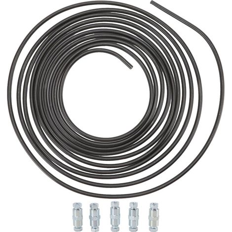 Tuyau de frein avec 5 connecteurs, 5 m de long, 4,75 mm de diamètre, en cuivre pour systèmes de transmission de carburant (1/5)