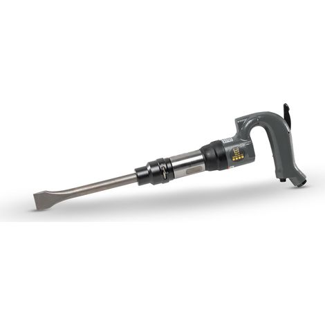 Marteau burineur robuste avec course de 45 mm, support fixe, boîtier en métal robuste, burin plat et pointu 250 mm (1/2)