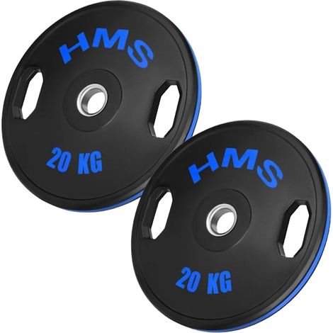 Dischi olimpici in gomma, 2 x 20 kg (1/3)