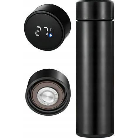 Thermoskanne 500 ml (0,5 l) LED-Touch-Edelstahlbecher Kraft&Dele (1/5)
