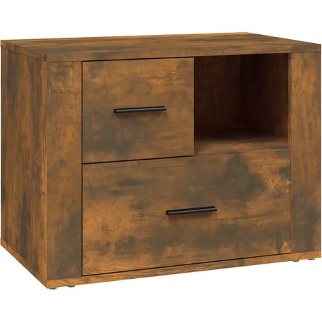 Maison Exclusive - Comodino Rovere Fumo 60x36x45 cm Legno Multistrato (1/5)