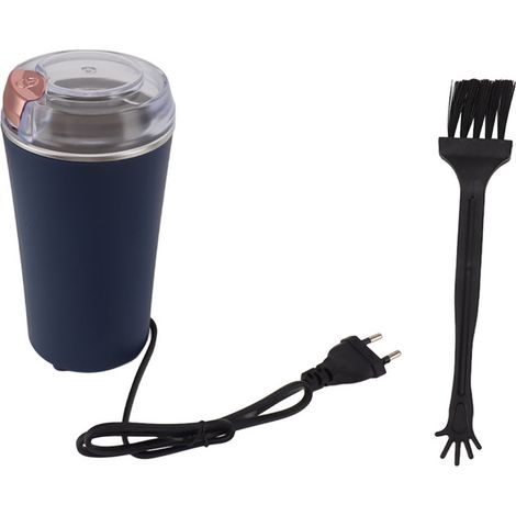 Tragbare elektrische Kaffeemühle für Bohnen, Gewürze und Nüsse – ABS/PC – EU-Stecker 220 V 50 Hz (1/5)