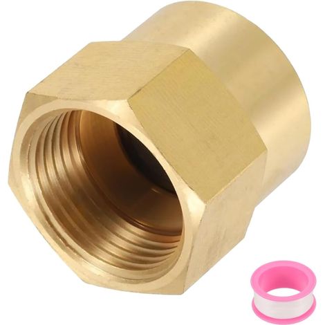 1 Raccord De Tuyau En Laiton 3/4" G Femelle X NPT, Adaptateur Hexagonal Étanche Pour Plomberie, Douche Et Robinet