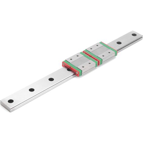 Coulisse linéaire en acier inoxydable, mini chariot élargi MGW12C-300-2R pour transport, glissière de précision, 2R, 300mm, robuste et durable. (1/5)
