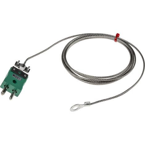 Thermocouple type K Ø 6mm, +350°C max à Fiche mâle standard ( Prix pour 1 ) (1/2)