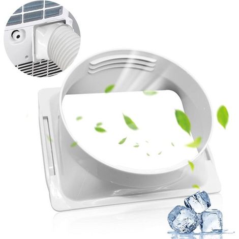 Conector para manguera de escape de aire acondicionado portátil, apto para mangueras de escape de aire acondicionado de 15 cm de diámetro, conexión de manguera cuadrada, accesorios para ventanas. (1/5)
