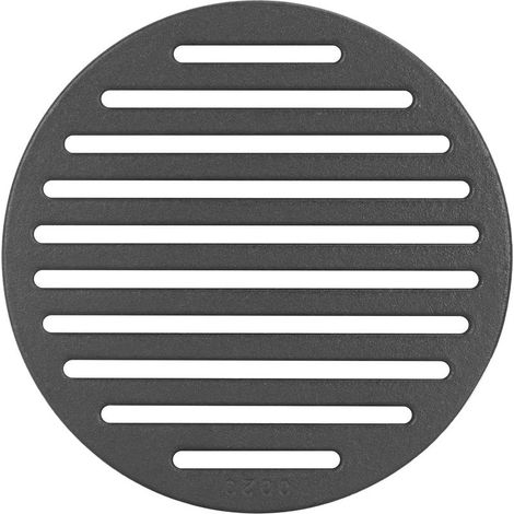 Kaelt - Grille ronde en fonte de carbone, diamètre 20 cm, pour de nombreux poêles et cheminées (1/5)