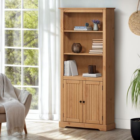 Country Antique 2 Door Bookcase (1/4)