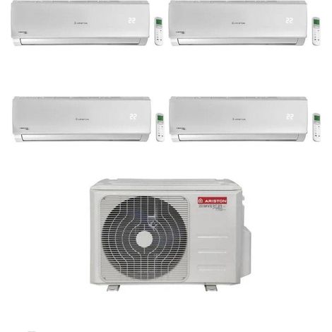 Ariston Climatizzatore Quadri Split Alys R 32 9+12+12+12 con QUAD110XD0C-O Inverter Wi-Fi Optional Classe A++