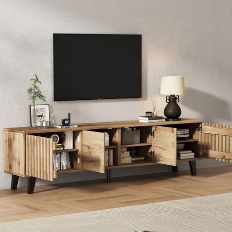 Mobile TV 180 cm in truciolato effetto legno naturale OKMYHOME (1/5)