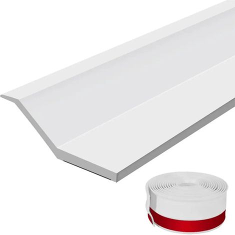 Guarnizione di tenuta in TPE bianca, 300 cm, resistente alle intemperie, per porte da garage, antipolvere e termoisolante. (1/5)