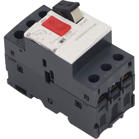 Disjoncteur moteur 3P Interrupteur de protection contre les surcharges Bouton de démarrage manuel du moteur AC 690V GV2-ME20C 13-18A (1/4)