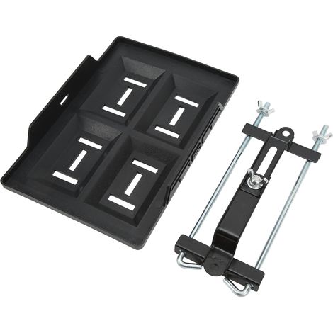 Support de batterie marine et auto robuste, plaque de fixation universelle avec support réglable pour batteries séries 27, 30, 31 (plateau 28 cm + pied 27 cm) (1/5)