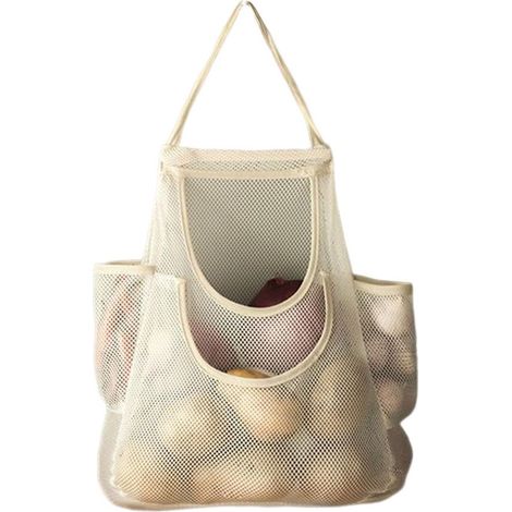 Sacchetto per conservare le cipolle,Dispenser per l'organizzazione della cucina,Design in rete traspirante (1/5)