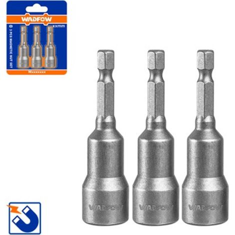 Coffret de 3 douilles hexagonales magnétiques Tolsen - 13 mm - WADFOW
