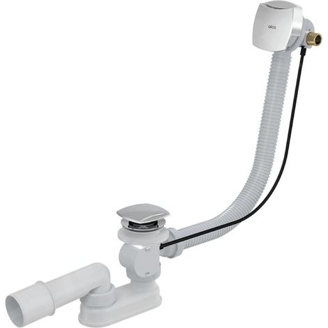 Alca - Garniture de vidage et remplissage par le trop-plein, longueur 570 mm, chrome A564CRM3 (1/2)