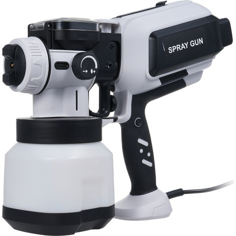 Pistolet à peinture électrique avec réglage du débit, 1 200 ml, 650 W, éclairage LED, 3 buses interchangeables (1,0 mm, 1,8 mm, 2,5 mm) pour voitures, meubles, clôtures et murs (1/5)