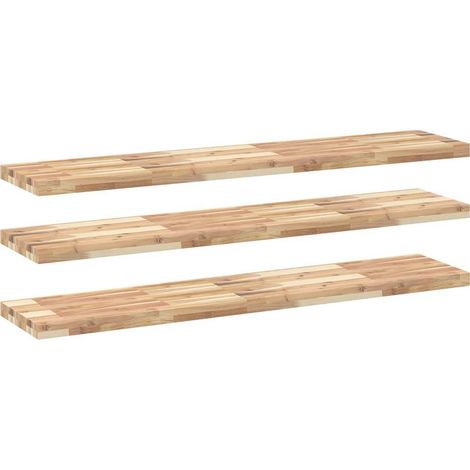 Maison Exclusive - Schweberegale 3 Stk. 160x30x4 cm Massivholz Ak