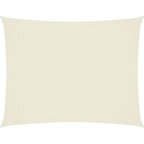 Voile D'ombrage - Voile Solaire Tissu Oxford Rectangulaire 2x3 M -Crème-Beige (1/5)