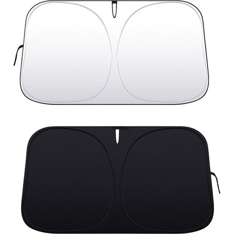 Confezione da 2 parasole pieghevoli per parabrezza auto (145x80 cm) (1/5)