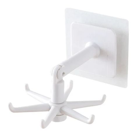 Crochet de cuisine Crochets multi-usages Support rotatif à 360 degrés pour organisateur et accessoires de suspension de cuillère de stockage 1PCS-blanc (1/3)