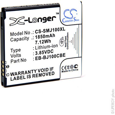 NX - Batterie téléphone, smartphone, GSM pour Samsung J1 3.85V 1850mAh - GML90753EB-BJ1 (1/4)