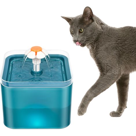 Fontaine À Eau Pour Chat Et Chien 2L Avec Pompe Silencieuse, Lumière LED, 3 Modes, Hauteur 12,7cm (1/5)
