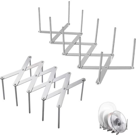 2 Pieces Stainless Steel Lid Holder, 137.7cm (1/5)