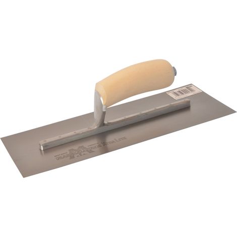 Marshalltown MXS13 13x5-inch Plasterer's Finishing Trowel with Wooden Handle