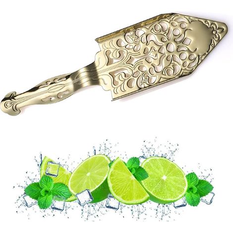 Cuillère en acier inoxydable pour fontaine à absinthe, accessoire pour verres à absinthe, sucrier